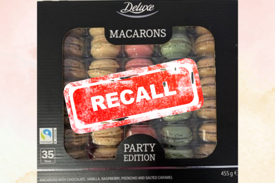 Lidl Deluxe Party Edition Macarons may contain several food-borne allergens