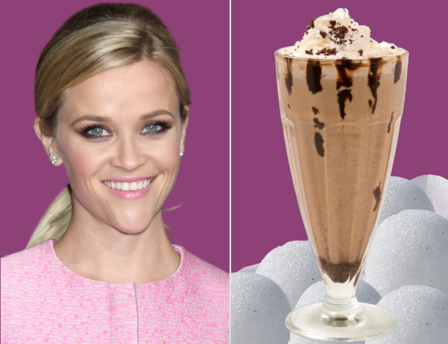 Reese Witherspoon and a Salt Snow Chococinno.